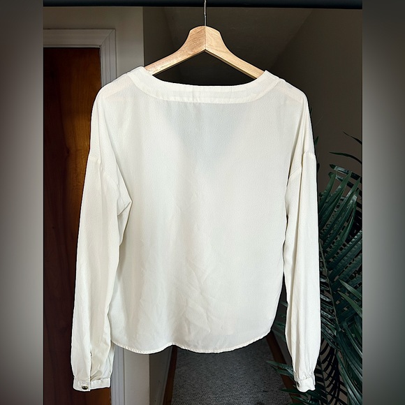 NWOT Button Blouse | Size Medium | White - Picture 3 of 5